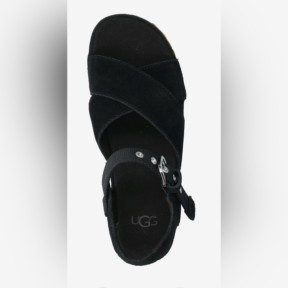 UGG Aubrey Ankle Platform Sandals – Black – Size US 9 - Picture 4 of 16